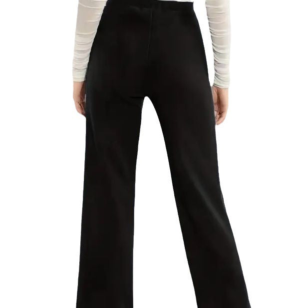 High Waist Slimming Casual Solid Color Straight-leg Trousers Four Seasons Stretch