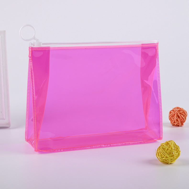 Transparent Plastic Zipper Creative Toiletry Bag Cosmetics