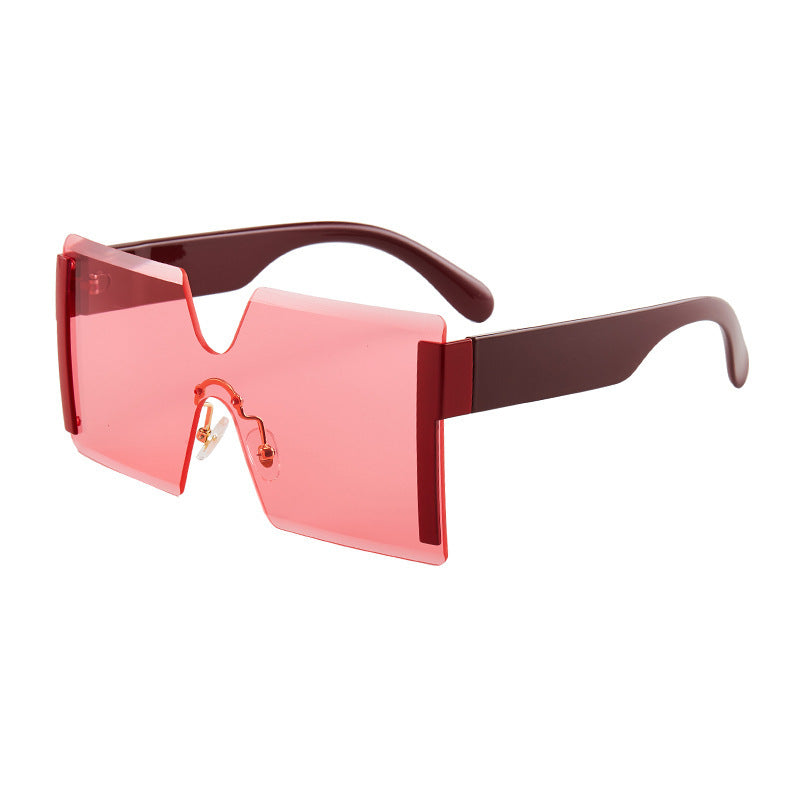 European and American Siamese Frameless Sunglasses