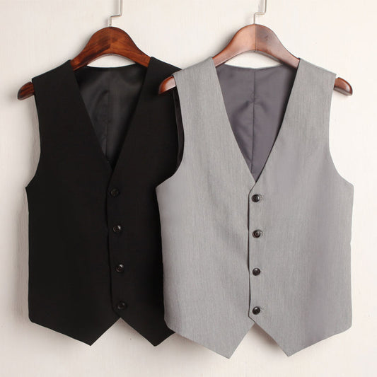 Men's And Women's Fashion Simple Sleeveless Vest Jacket