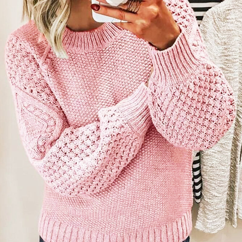 All Match Solid Color Thick Warm Sweater