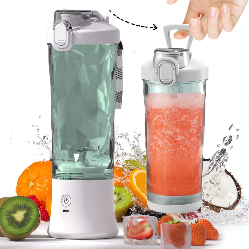 Frullatore portatile, spremiagrumi, frullatore di dimensioni personali per frullati e smoothie con 6 lame, mini frullatore, gadget da cucina