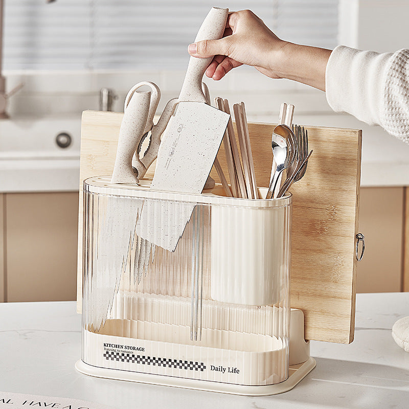 Style de crème de rangement de cuisine avec apparence élevée