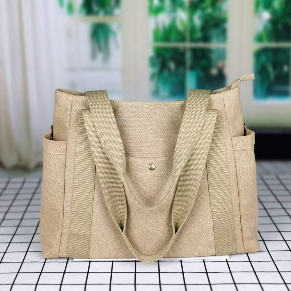 Borsa tote in tela di grande capacità