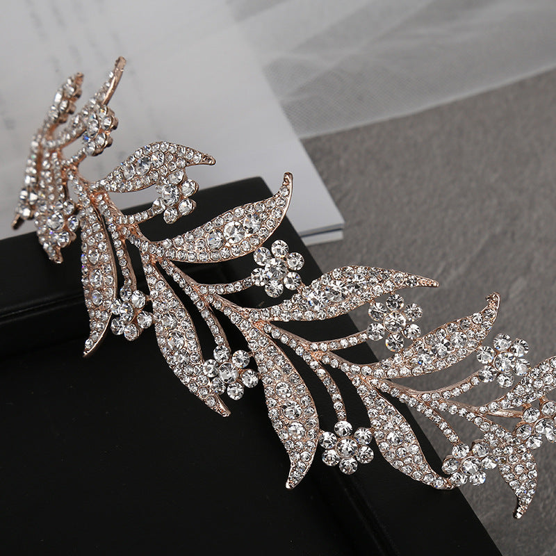 Alloy Paved White Rhinestone Bridal Wedding Accessories