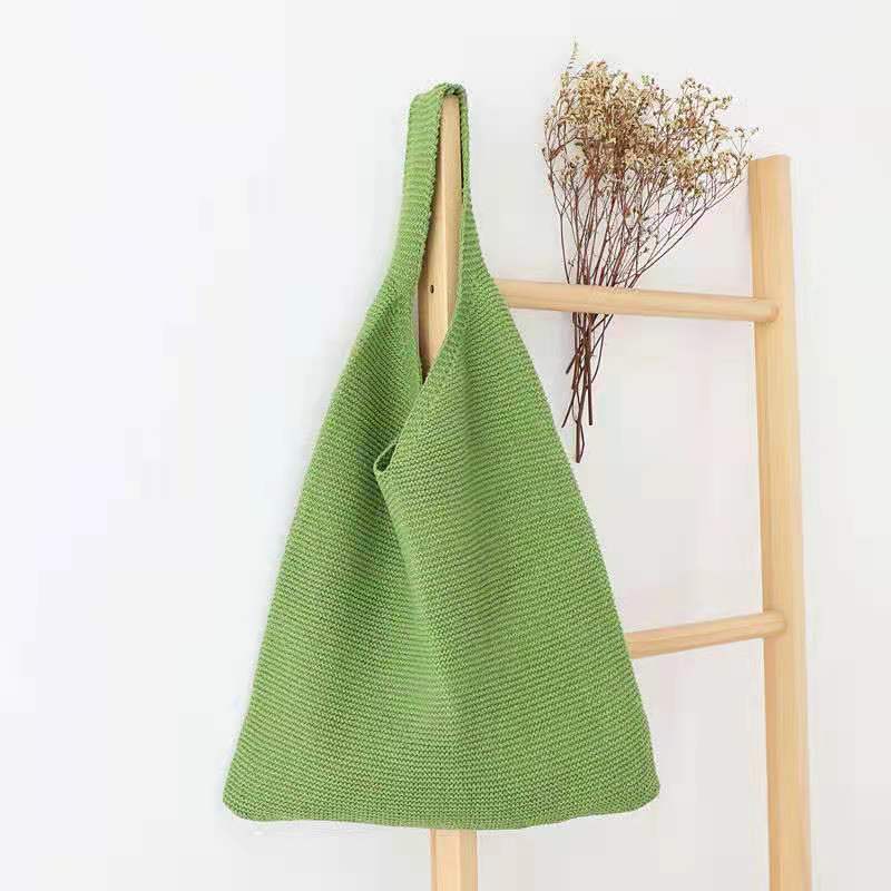 Fashion Retro Wool Knitted Bag Portable Knitted Bag