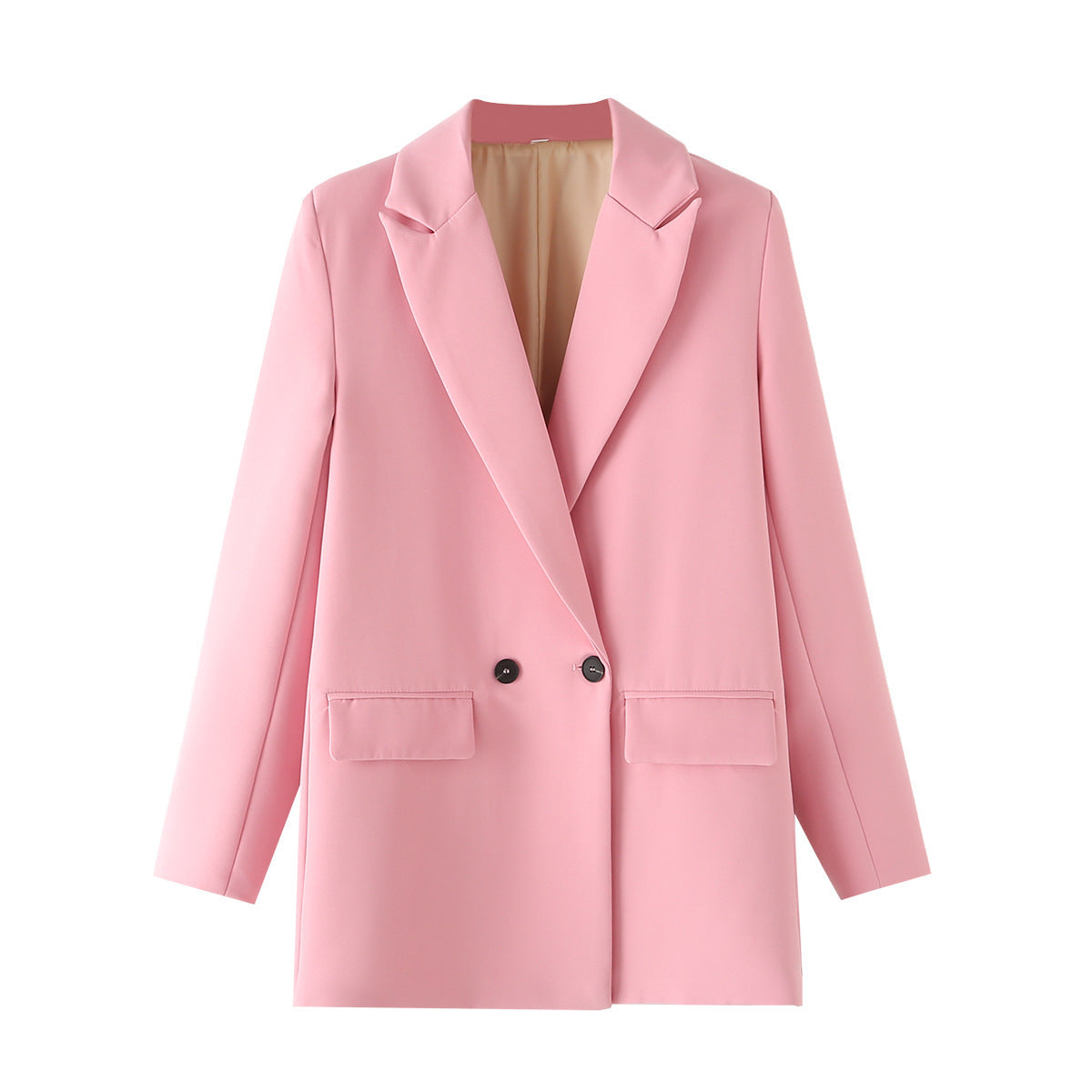 Women's Multicolor Double Breasted Suit Coat Suit