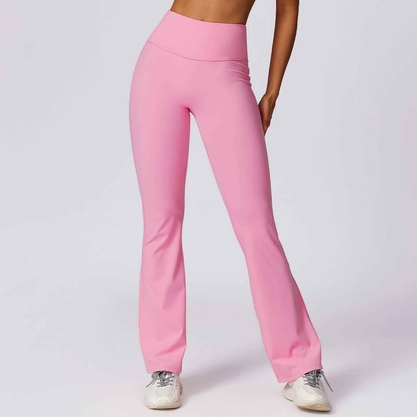 Wide Leg Tight Nude Feel Hip Lifting Yoga Bell-bottom Pants