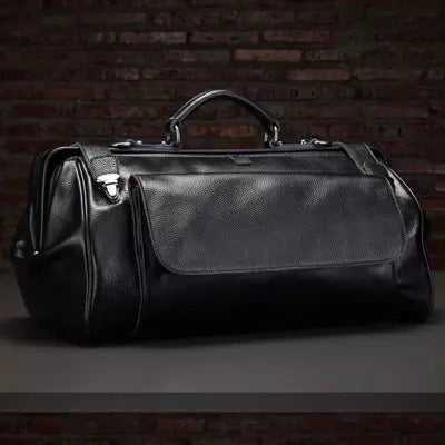 Véritable bagage en cuir et sac de voyage en cuir