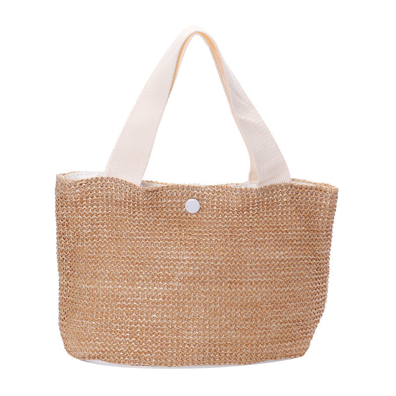 New Handbag Seaside Beach Vacation Leisure Woven Beach  Large Capacity Straw Bag