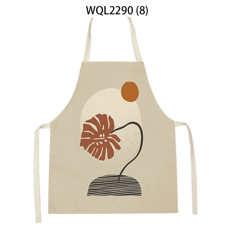 Simple Fabric Apron Kitchen Antifouling Work Clothes