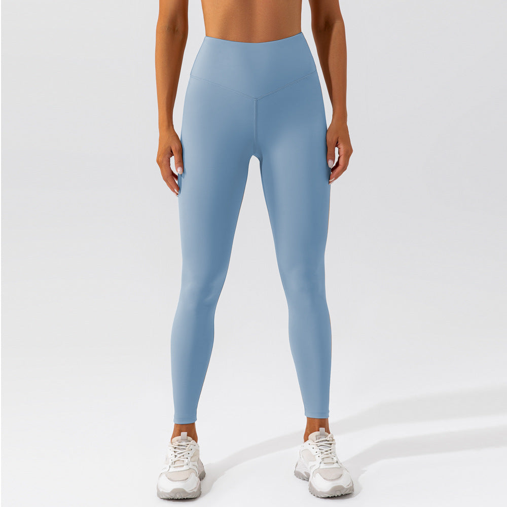 Running Sports Top da donna, asciugatura rapida, colore nudo, a maniche corte, maglietta fitness