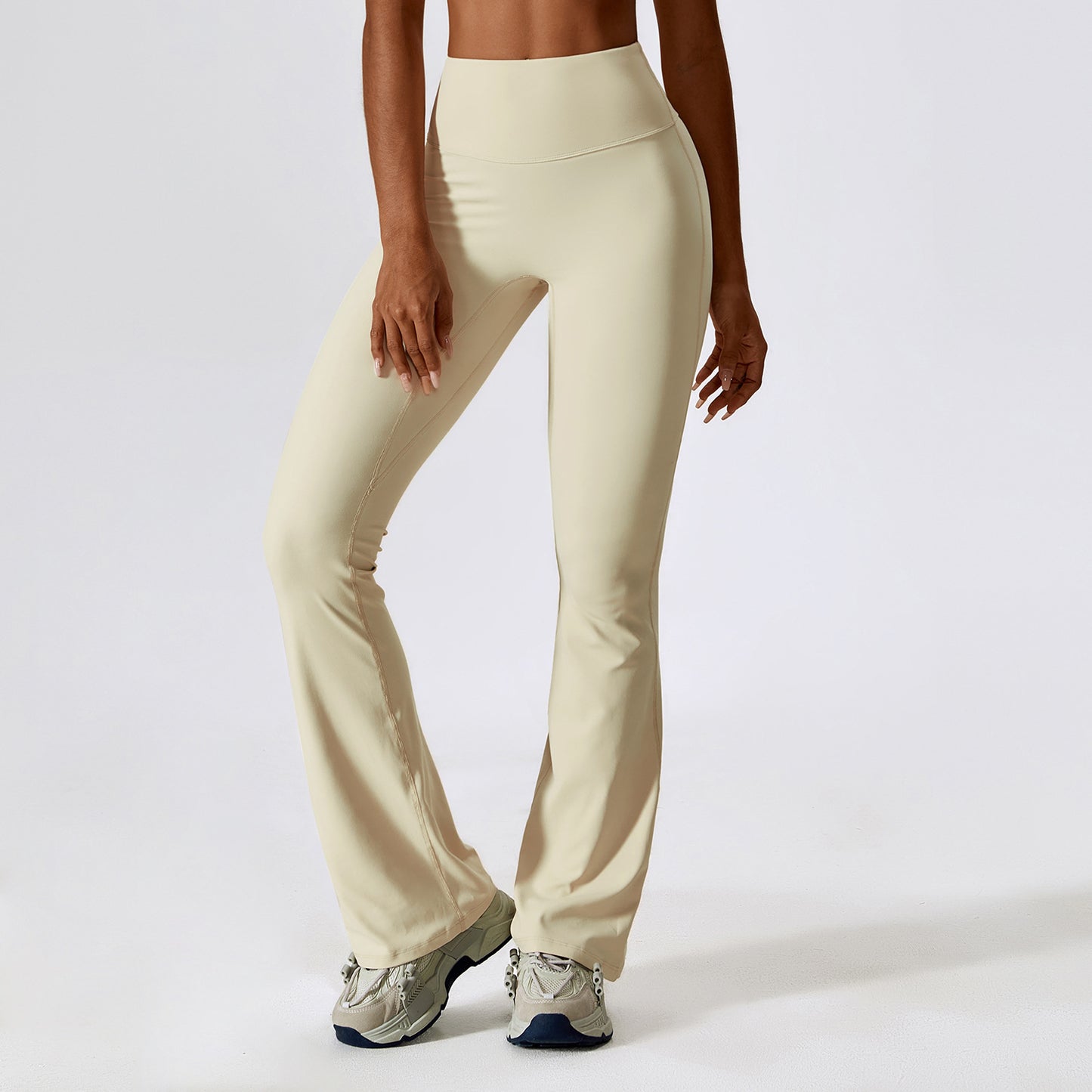 Wide Leg Tight Nude Feel Hip Lifting Yoga Bell-bottom Pants