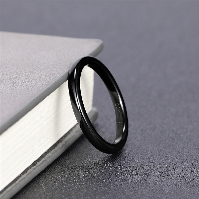 Titanium Ceramic Black Ring