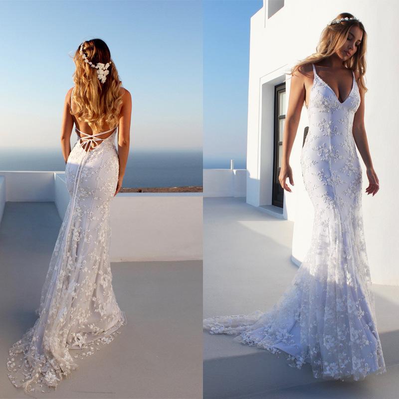 Sexy Lace Bridal Dress Women Wedding