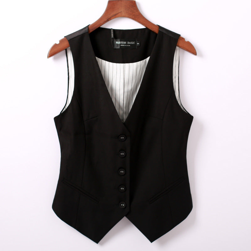 Women's New Sleeveless Suit Vest Fashion Short