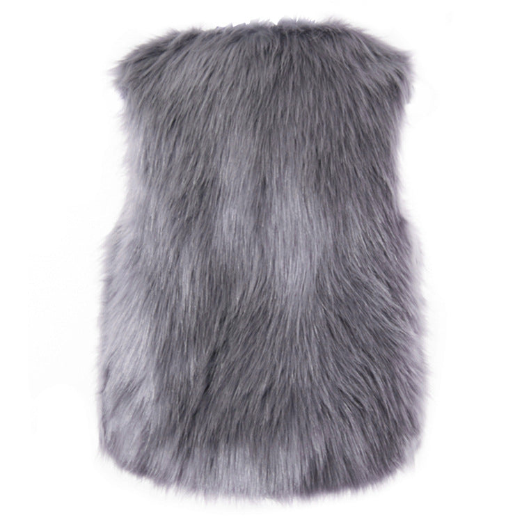 Winter Wool Fur Vest Warm Vest