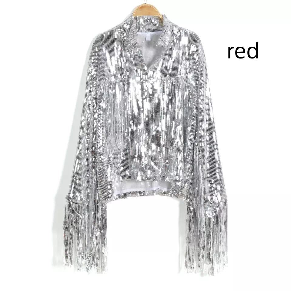 Bar Dance Performance Clothing Fashionable Sequins Coat