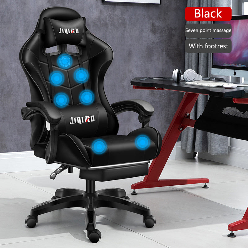 Sedia girevole ergonomica per computer da uomo, comoda per la casa, per il dormitorio e per il gaming