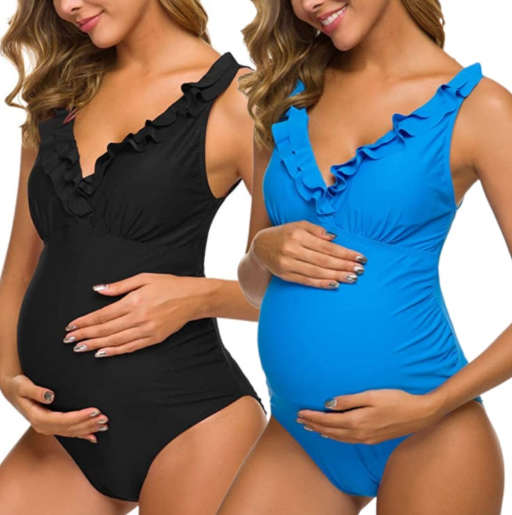 Pregnant women one-piece bikini