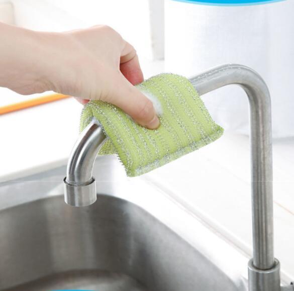 Kitchen Cleaning Sponge Block Rag Pot Brush