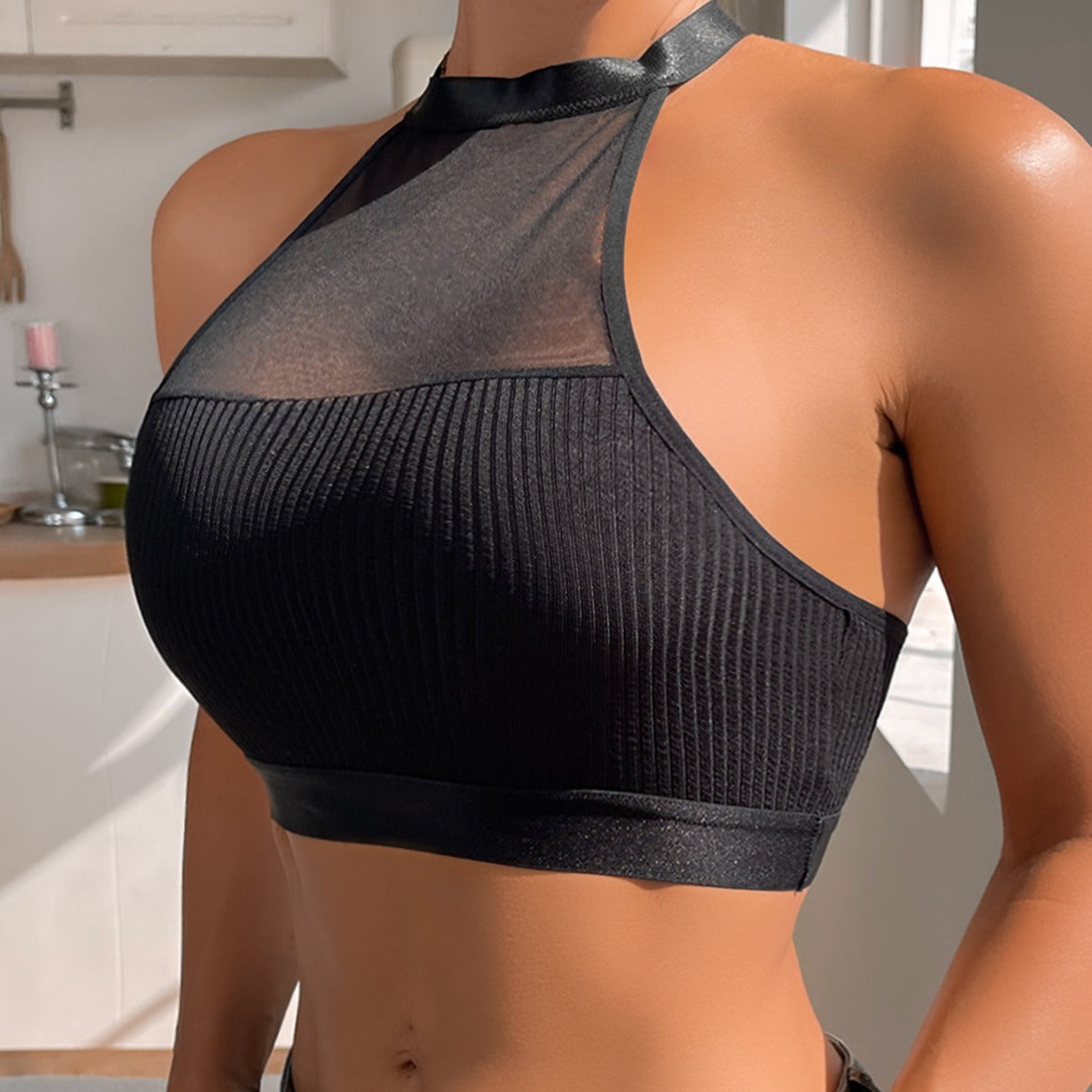 Women's Vest Backless Shoulder Strap Adjustable Plump Gathering Bra