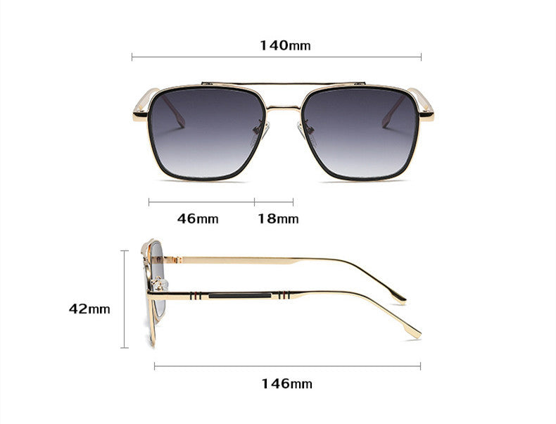 Men's And Women's Fashion UV Protection Box Sun-resistant Sunglasses