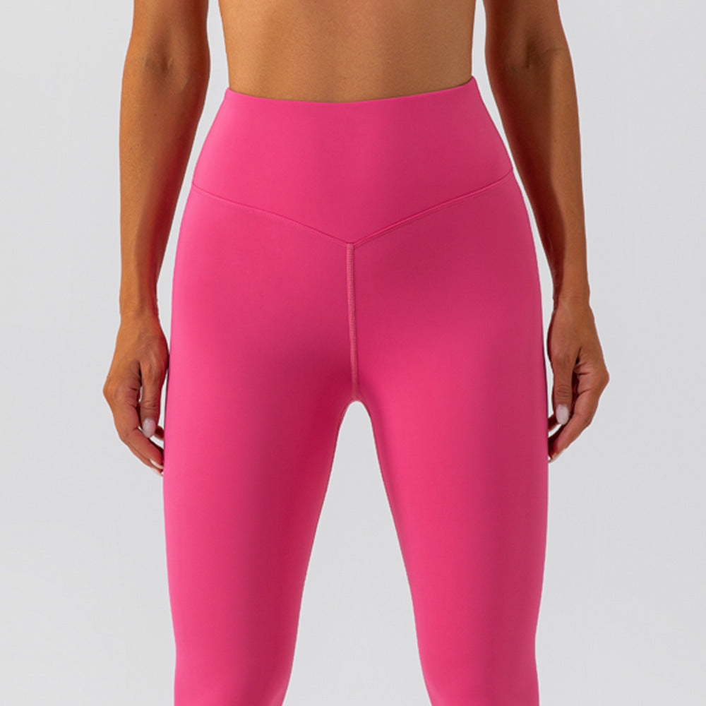 Running Sports Top da donna, asciugatura rapida, colore nudo, a maniche corte, maglietta fitness