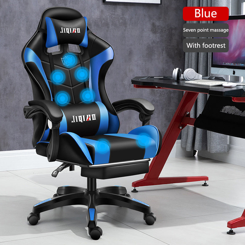 Sedia girevole ergonomica per computer da uomo, comoda per la casa, per il dormitorio e per il gaming