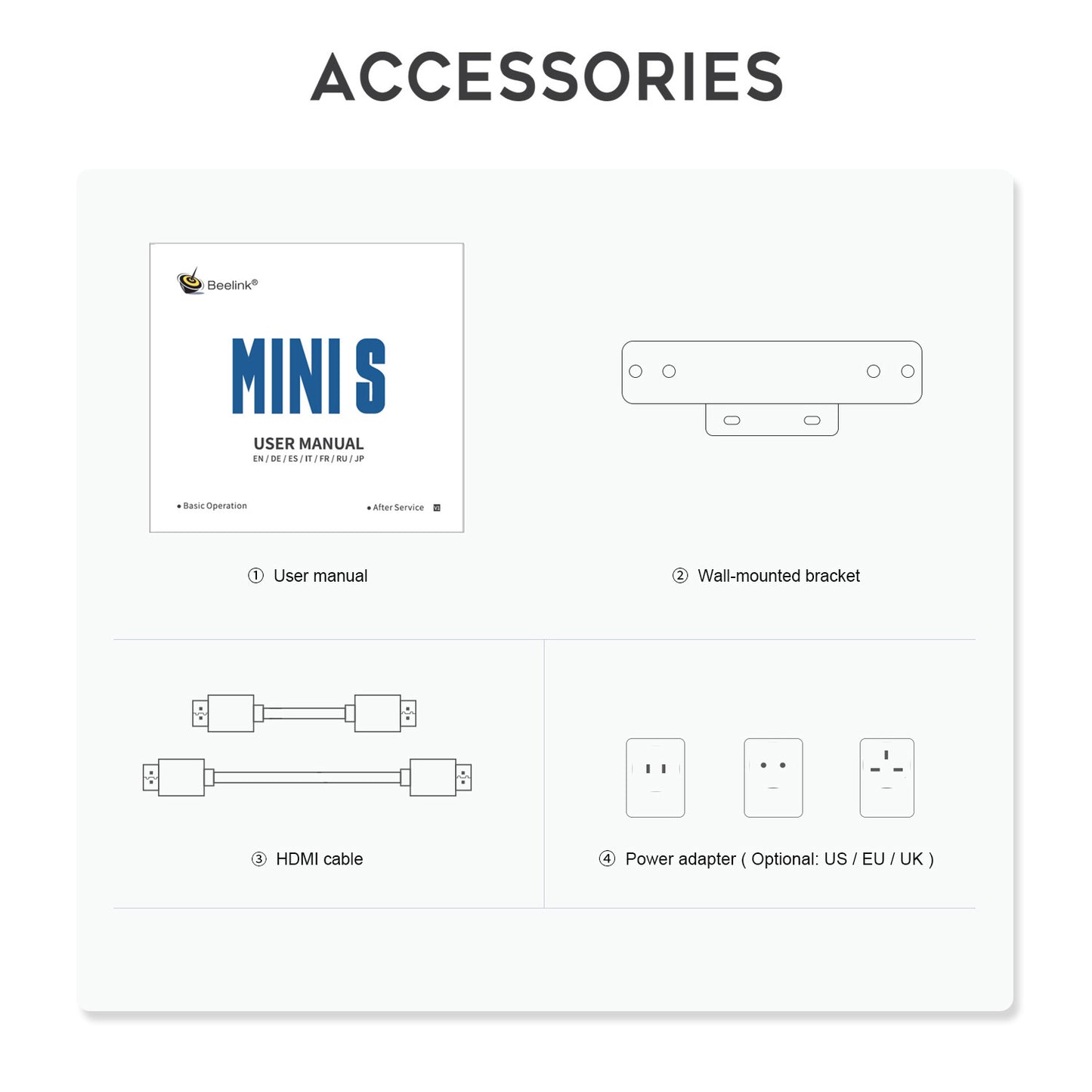 Beelink MINI S N5095 MINI-Host 4K-Bürospieltheater Tragbarer MiniPC-Desktop-Computer