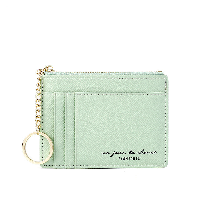 Korean Mini Keychain Small Wallet With Multiple Card Slots