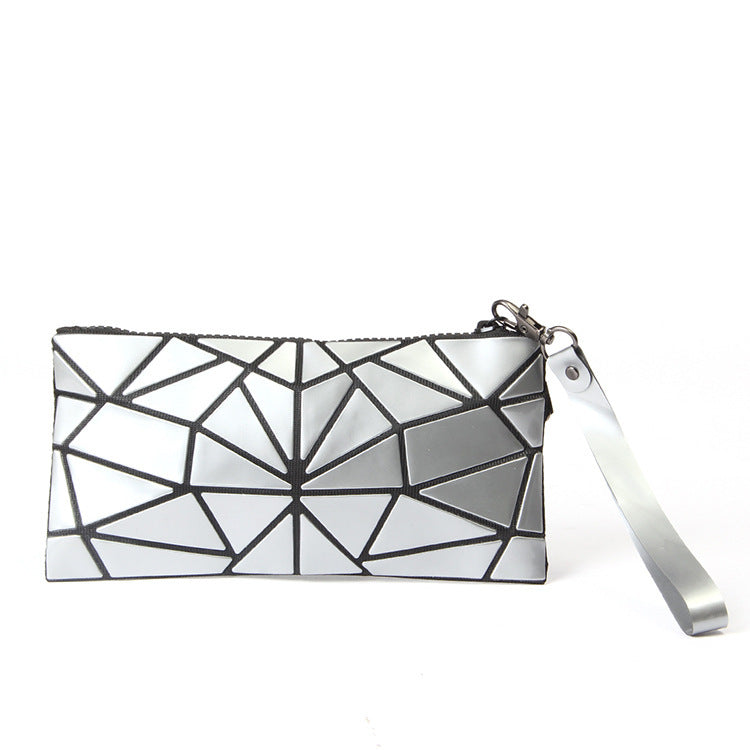 Light Glue Flower Label Hand Carry Stone Pattern Storage Bag