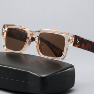 Personality Rivets Thick Frame PC Sunglasses