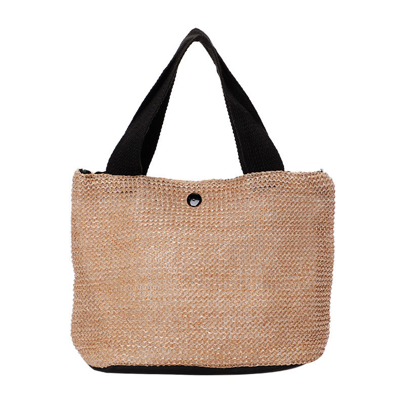 New Handbag Seaside Beach Vacation Leisure Woven Beach  Large Capacity Straw Bag