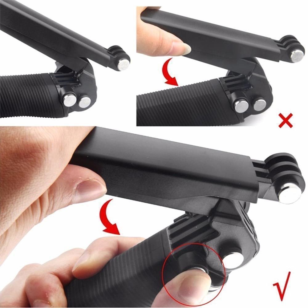 Folding Adjusting Arm Tri-folding Selfie Stick