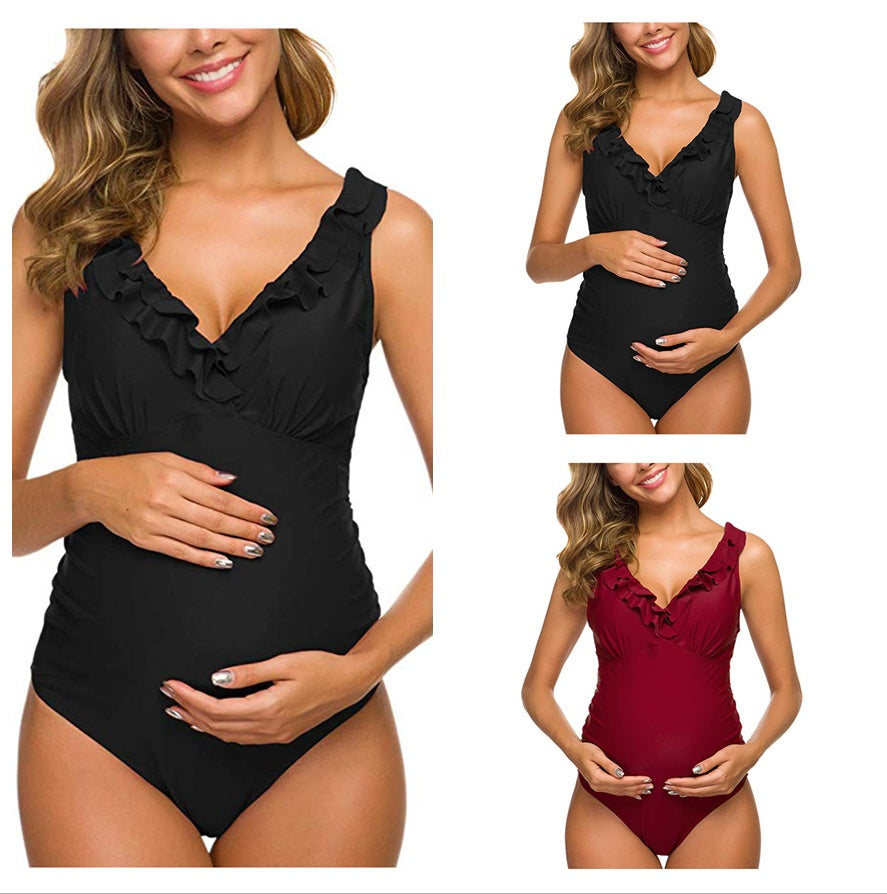 Pregnant women one-piece bikini