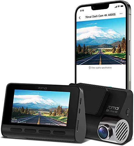 70mai A800S Wahre 4K ComIMX415 Dash Cam