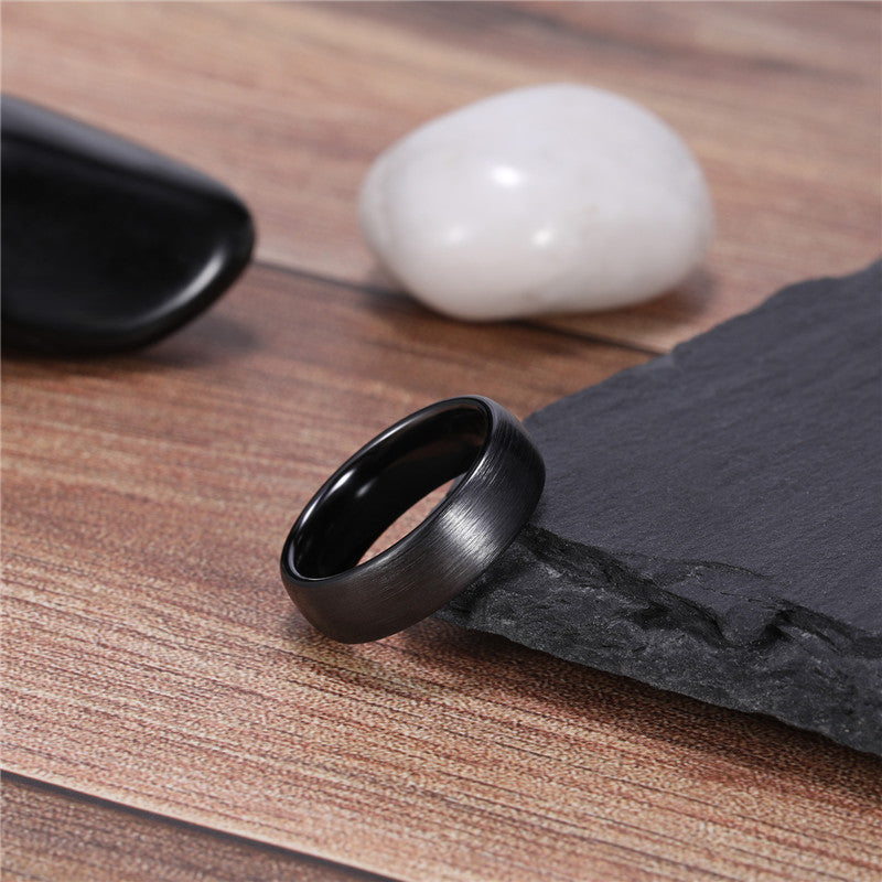 Titanium Ceramic Black Ring