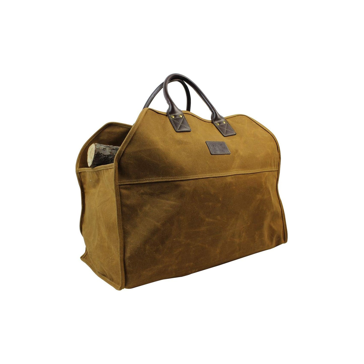 Portable Portable Heavy-duty Waxed Canvas Fire Wooden Bag