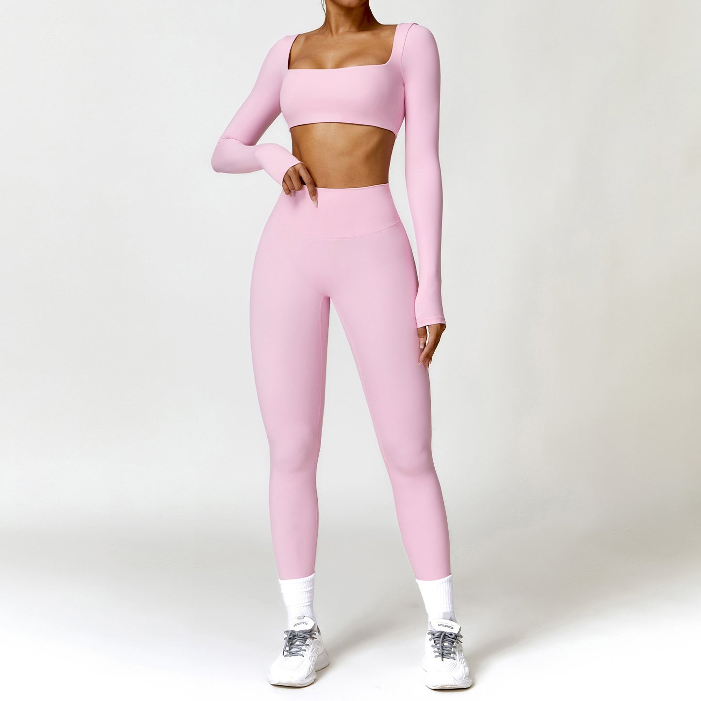 Hiver Nude Feel Tomy Yoga Suit en taille haute à séchage rapide Sports Fitness Sports