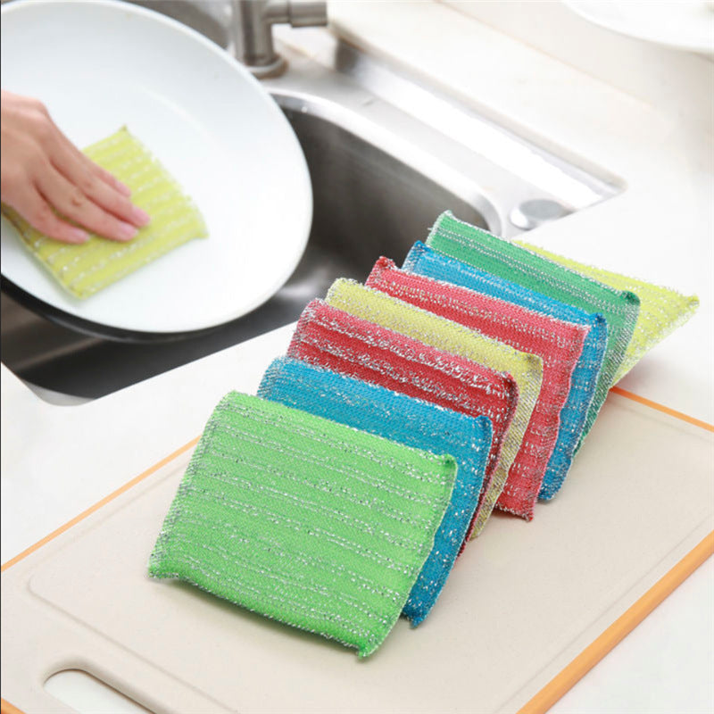 Kitchen Cleaning Sponge Block Rag Pot Brush