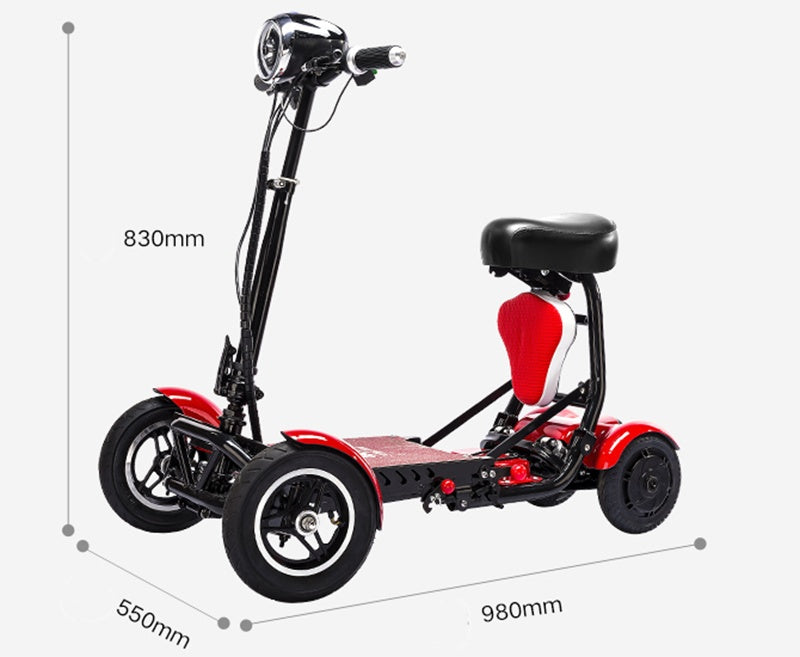 Cyungbok pliant mini scooter de transport de vélos électrique adulte à quatre roues adultes pour les personnes âgées