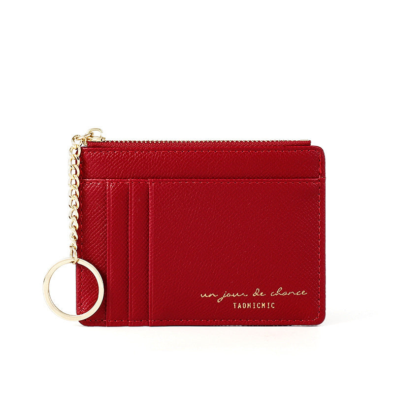 Korean Mini Keychain Small Wallet With Multiple Card Slots