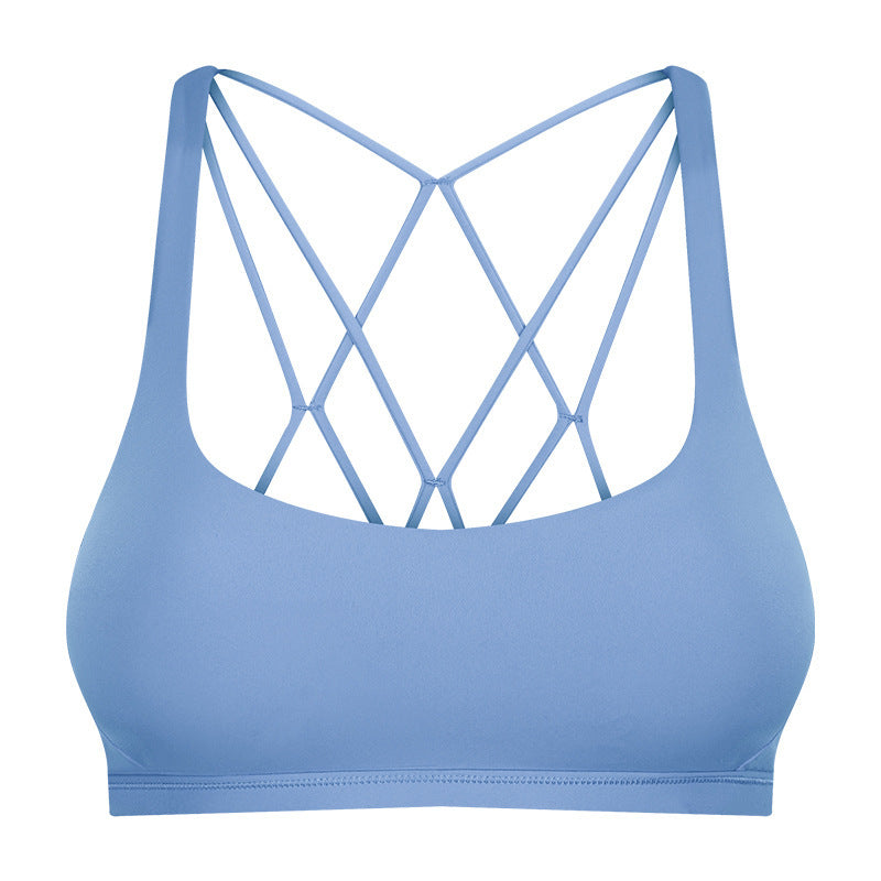 Beautiful back underwear skin-friendly nude sports running yoga fitness bra