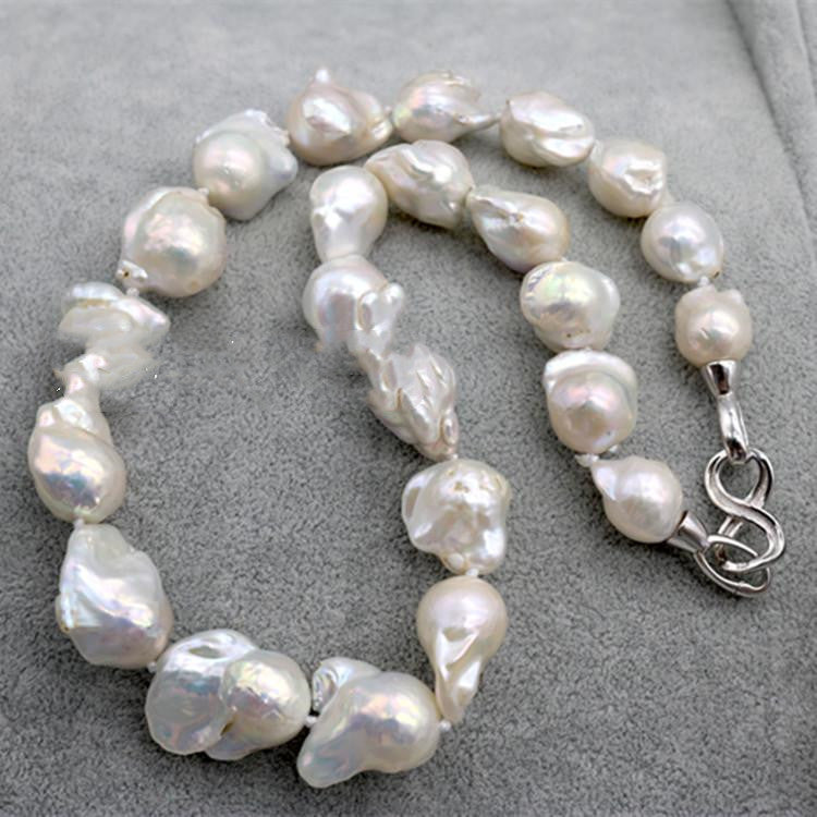 Nude Necklace Baroque Pearl Necklace Glare