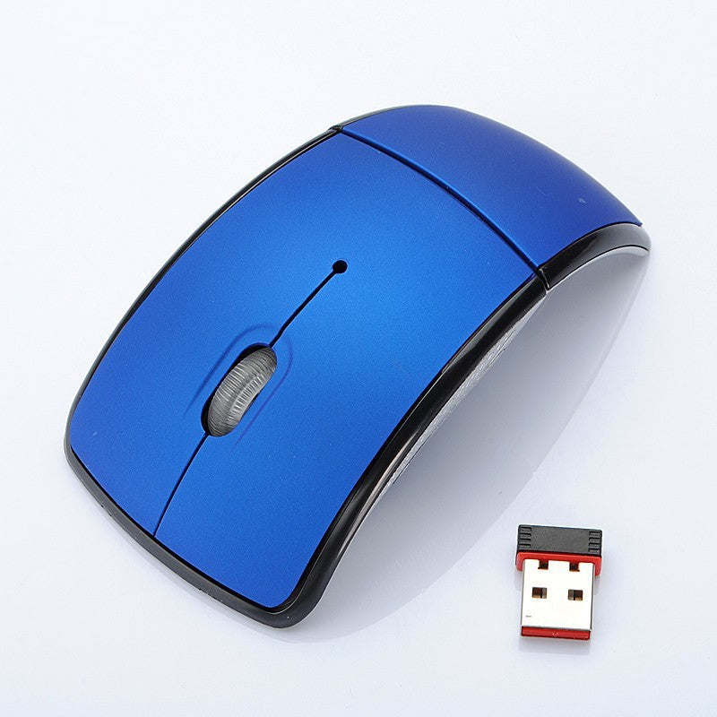 Mouse ottico wireless Mouse pieghevole Mouse pieghevole creativo Interruttore in primo piano Mouse curvo