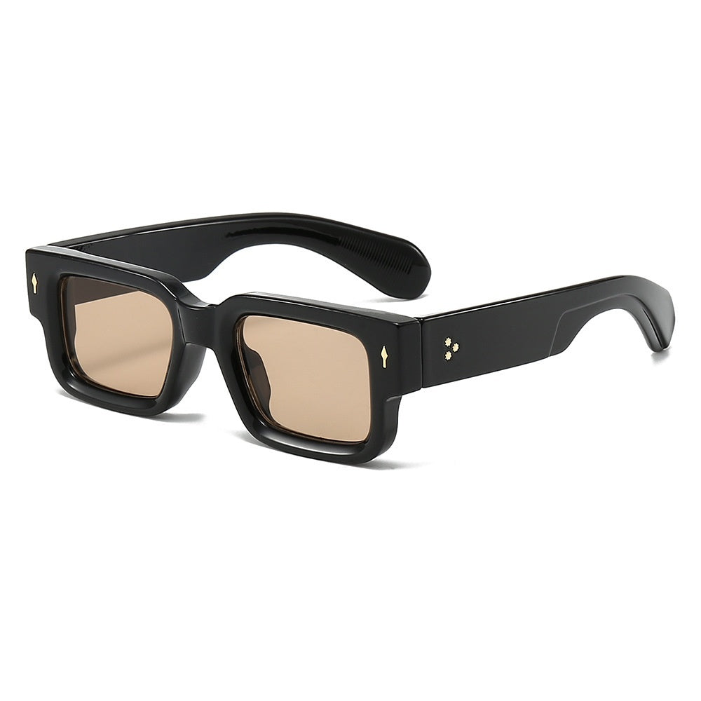 Personality Rivets Thick Frame PC Sunglasses