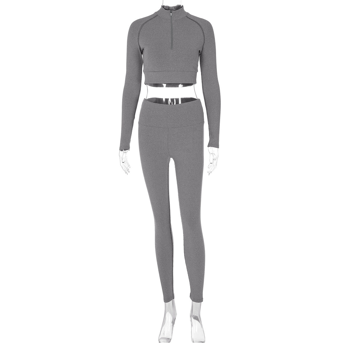 Zipper Slim Fit Hip-lifting Trousers Suit Women