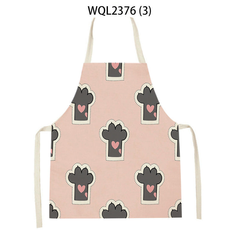 Cartoon Apron Kitchen Printing Sleeveless Blouse