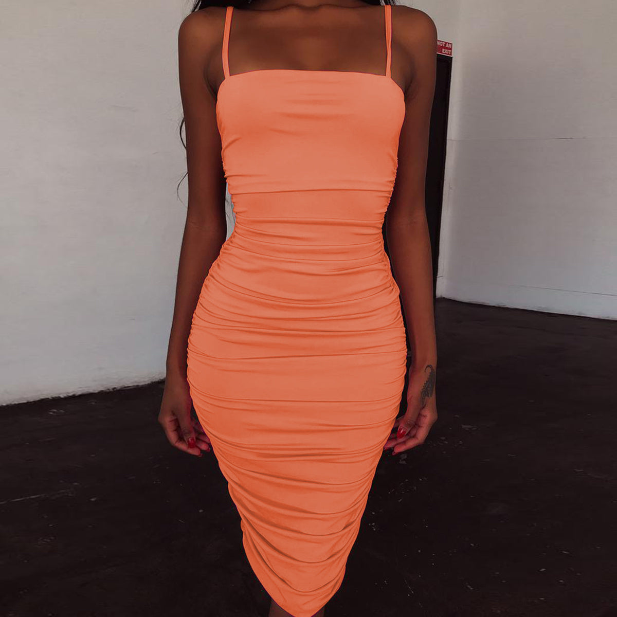 Summer sexy tight camisole dress